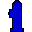 1 Hydrogen (H): Hydrant [blue], 1-shaped