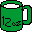 12 Magnesium (Mg): Mug [green], 12 oz.