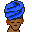 65 Terbium (Tb): Bright Blue Turban, 65 inches long